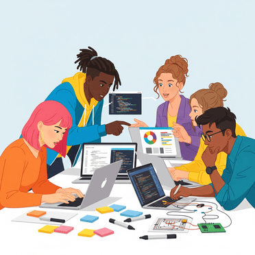 Students collaborating on BSc CSIT study materials